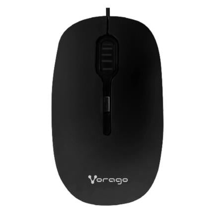 Mouse Alámbrico VORAGO MO-100 - Negro, Alámbrico, Óptico, 1200 DPI Mouse Alámbrico VORAGO MO-100 - Negro, Alámbrico, Óptico, 1200 DPI